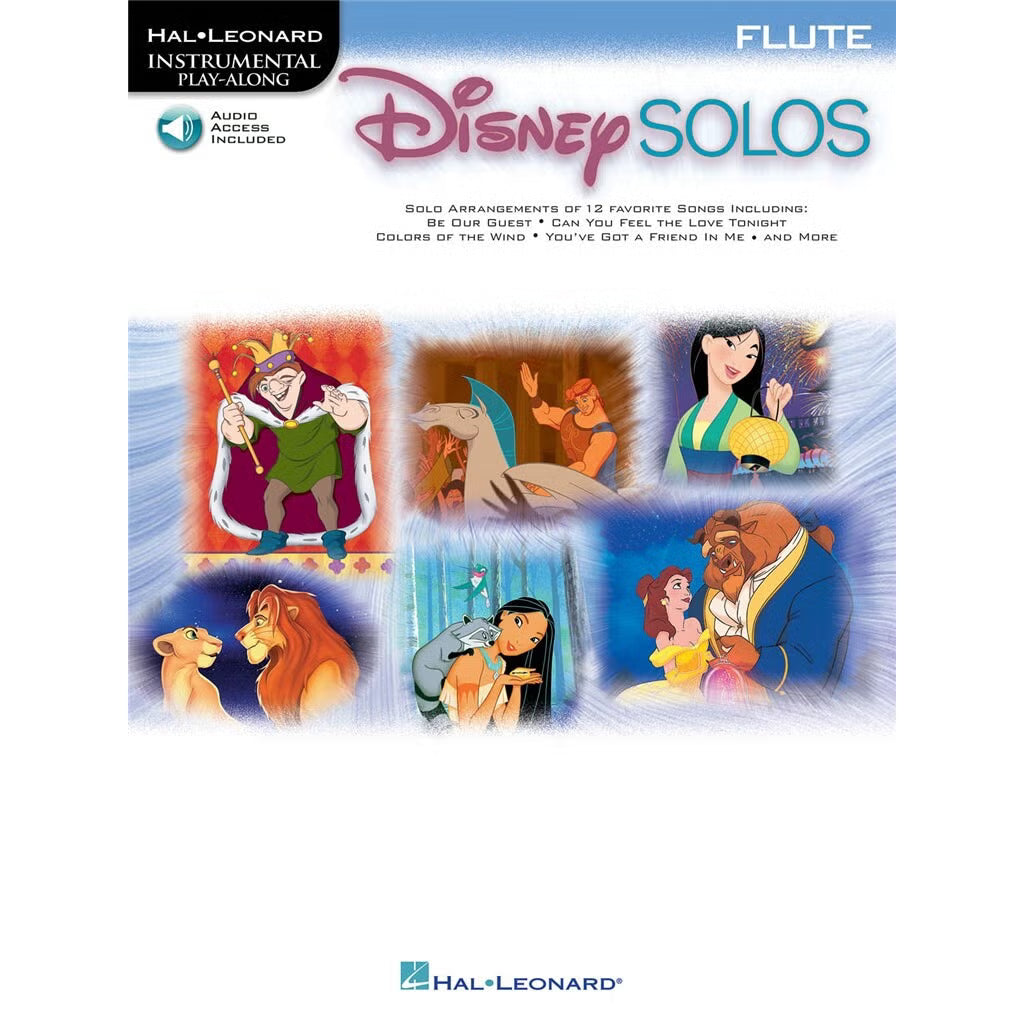 Disney Solos – Flute Instrumental Play-Along Pack