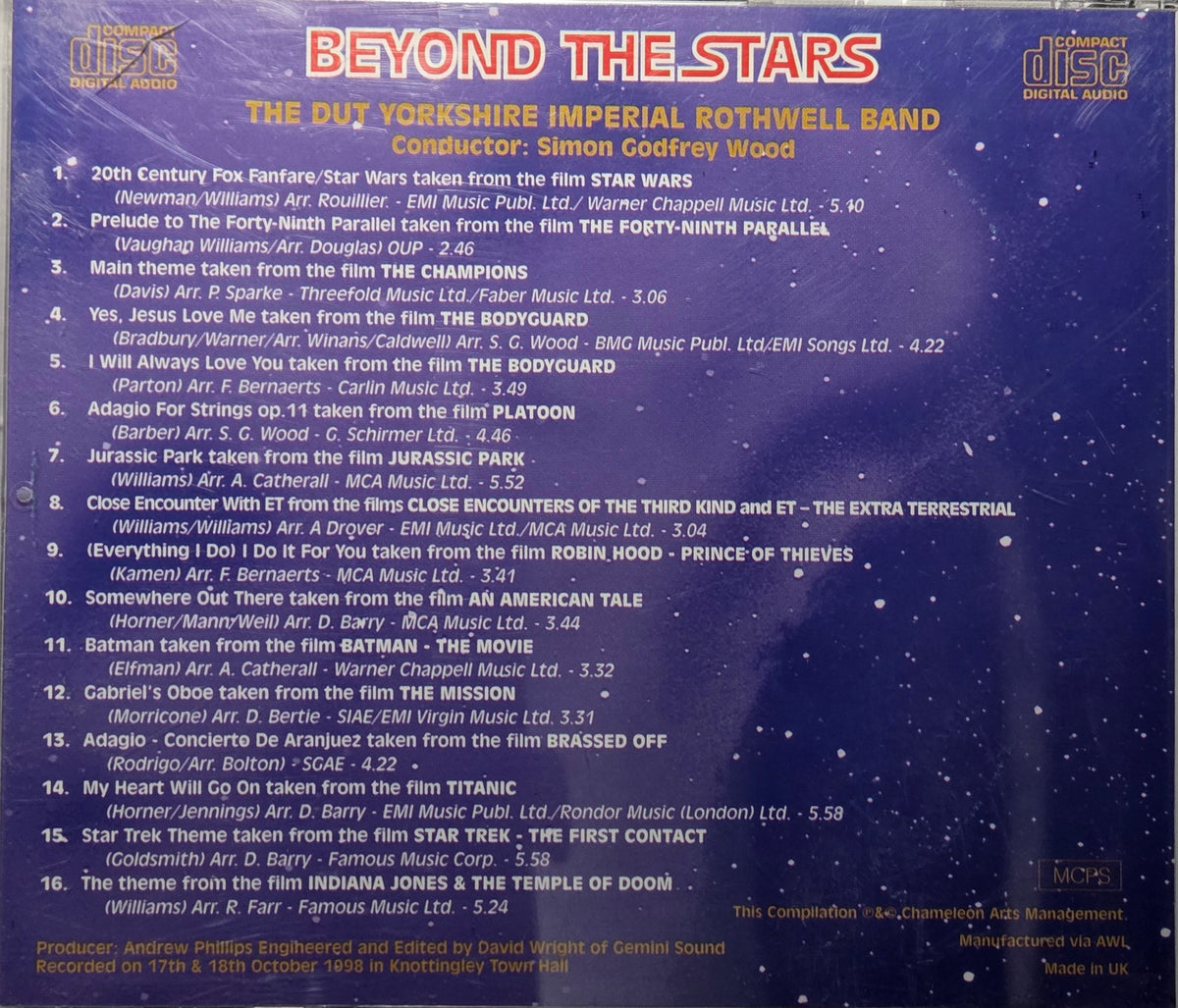The DUT Yorkshire Imperial Rothwell Band - Beyond The Stars - Brass Band CD