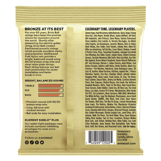 Ernie Ball Earthwood 2006 80/20 Bronze Extra Light Set 10-50