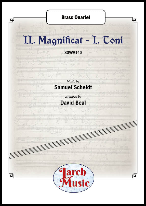 Magnificat I. Toni - Brass Quartet Full Score & Parts - LM296