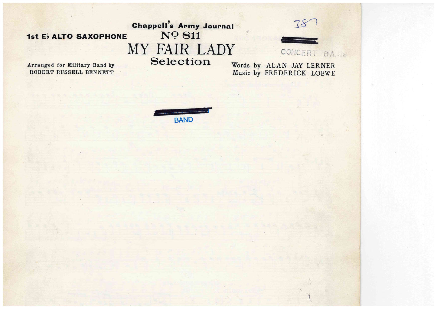 My Fair Lady - Wind / Military Band - Spare Parts