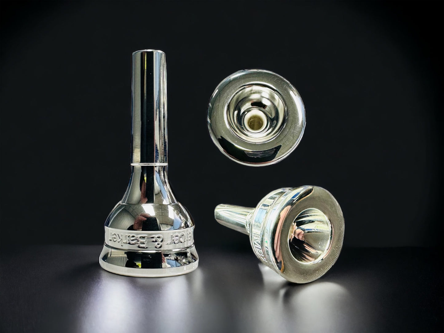 Mercer & Barker ~ Soprano Cornet Mouthpiece - BSP (Bright Silver Plate) - MB1-PR