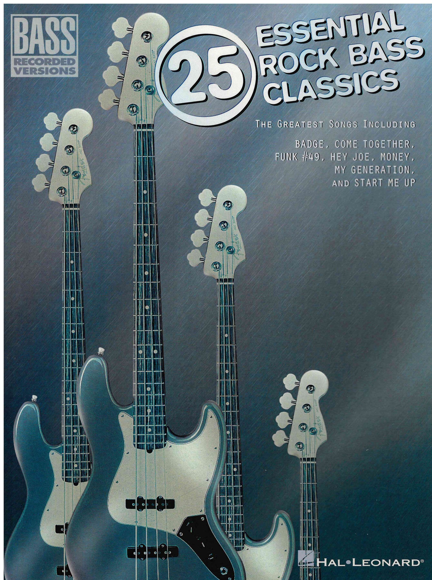 25 Essential Rock Bass Classics - Bass Guitar Music Book