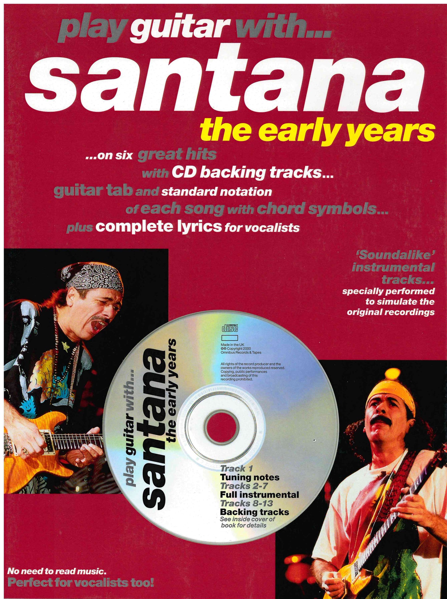 Play Guitar With... Santana - Music Book and CD