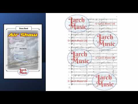 Air Show - Brass Band Sheet Music Full Score & Parts - LM889