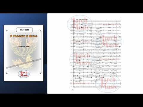 A Phoenix in Brass (Ross Baillie-Eames) - Brass Band Sheet Music Full Score & Parts - LM281