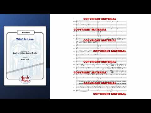What Is Love - Brass Band Sheet Music Full Score & Parts - LMAM011