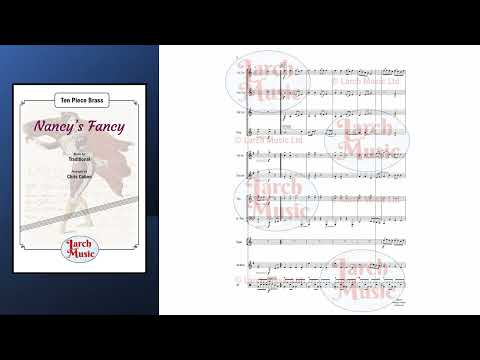 Nancy's Fancy (Traditional arr. by Chris Cobon) - Ten Piece Brass Ensemble Sheet Music Full Score and Parts - LM284