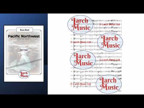Pacific Northwest (Concert March) (Dale Pittock) - Brass Band Full Score and Parts - LM481