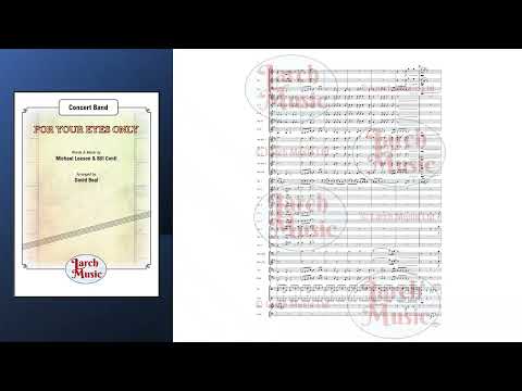 For Your Eyes Only (Michael Leeson & Bill Conti arr. by David Beal) - Concert Band Music Full Score & Parts - LMAM099