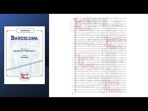 Barcelona - Vocal Duet (Or Instrumental - Oboe & Euphonium) Concert Band Music Full Score & Parts - LMAM053