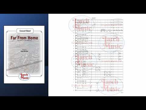 Far From Home (Alex McGee) - Wind/Concert Band Sheet Music Full Score and Parts - LM271