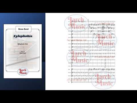 Xylophobia (David Beal) - Xylophone & Brass Band Sheet Music Full Score & Parts - LM031