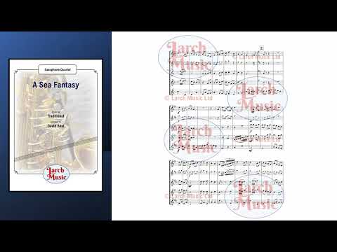 A Sea Fantasy (Traditional arr. by David Beal) - Saxophone Quartet Full Score & Parts - LM039