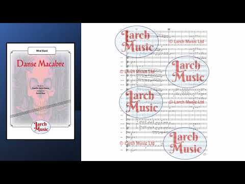 Danse Macabre (Camille Saint-Saens arr. by David Beal)- Wind Band Sheet Music Full Score and Parts - LM666