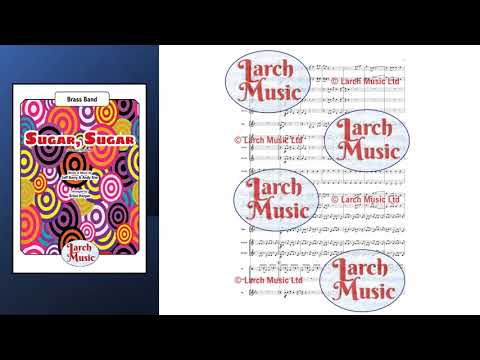 Sugar Sugar - Brass Band Sheet Music Full Score & Parts - LM854