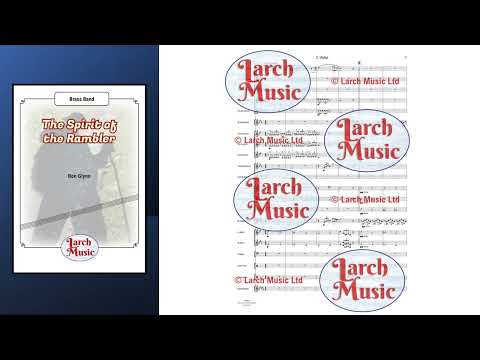 The Spirit of The Rambler (Ron Glynn) - Brass Band Sheet Music Full Score & Parts - LM682