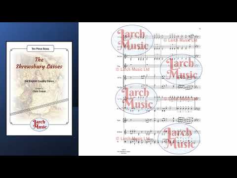 The Shrewsbury Lasses (Traditional arr. by Chris Cobon) - Ten Piece Brass Ensemble Sheet Music Full Score and Parts - LM276