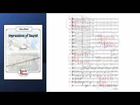 Impressions of Seurat (Chris Cobon) - Brass Band Full Score and Parts - LM482