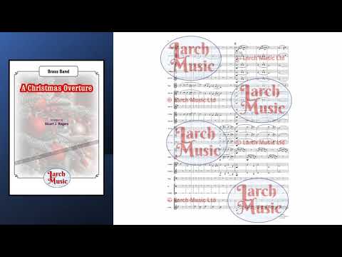 A Christmas Overture (Various arr. by Stuart J. Rogers) - Brass Band Sheet Music Full Score and Parts - LM493