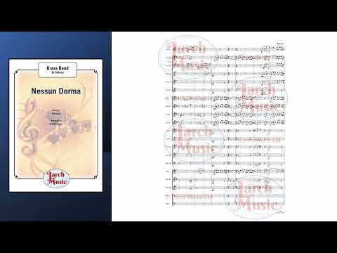 Nessun Dorma (Puccini arr. by David Beal) - Bb Cornet & Brass Band Full Score and Parts - LM045