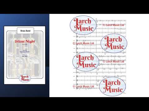 Silent Night (Davis) - Brass Band Sheet Music Full Score & Parts - LM945