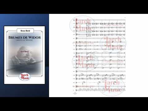 Brumes de Widor (Chris Cobon) - Brass Band Sheet Music Full Score and Parts - LM699