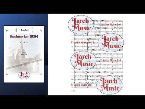 Bandamonium 2024 (Neil Lock) - Brass Band Sheet Music Full Score & Parts - LM541