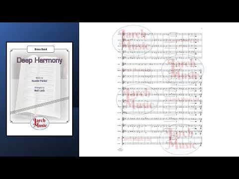 Deep Harmony (Handel Parker arr. by Neil Lock) - Brass Band Sheet Music Full Score & Parts - LM670