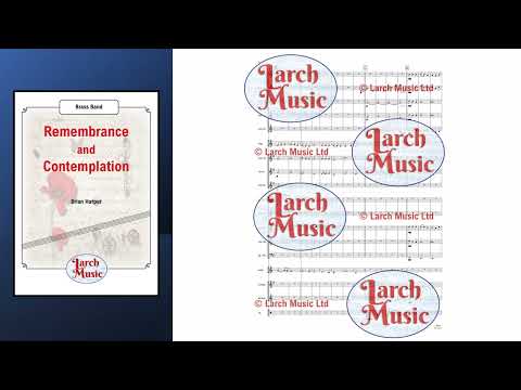 Remembrance and Contemplation (Brian Harper) - Brass Band Full Score and Parts - LM432