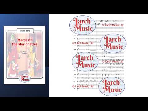 March Of The Marionettes - Brass Band Sheet Music Full Score & Parts - LM160
