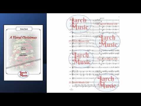 A Floral Christmas - Brass Band Sheet Music Full Score & Parts - LM264