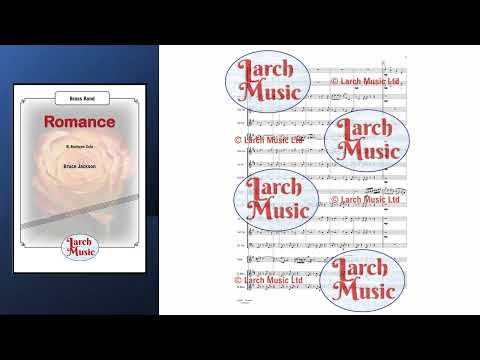 Romance (Bruce Jackson) - Brass Band & Baritone Solo Sheet Music Full Score & Parts - LM442