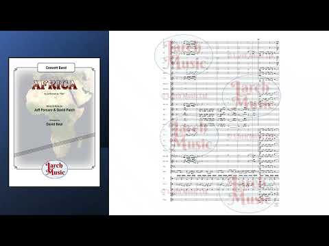 Africa (Jeff Porcaro & David Paich arr. by David Beal) - Concert Band Music Full Score & Parts - LMAM089