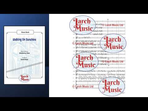 Walking On Sunshine - Brass Band Sheet Music Full Score & Parts - LMAM034