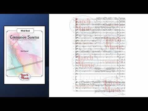 Coronation Sanctus (Nick Elwood) - Concert Band Sheet Music Full Score and Parts - LM280
