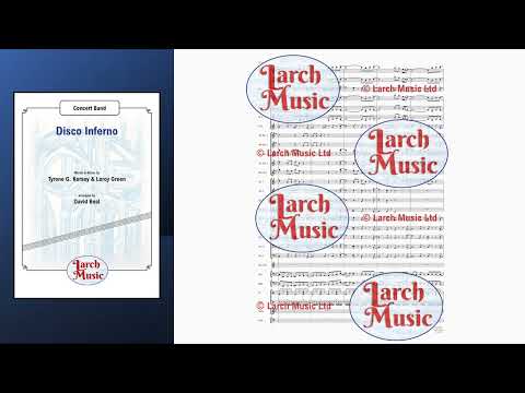 Disco Inferno - Concert Band Sheet Music Full Score & Parts - LMAM025