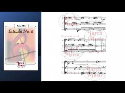 Intrada No. 6 - Trumpet Trio - Sheet Music Full Score & Parts - LM609