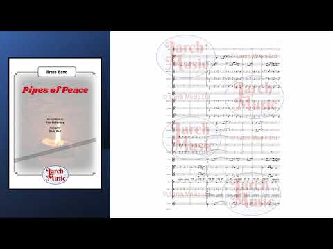 Pipes of Peace (Paul McCartney arr. by David Beal) - Brass Band Sheet Music Full Score and Parts - LM710