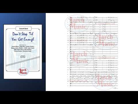 Don't Stop 'Til You Get Enough - Concert Band Music Full Score & Parts - LMAM051
