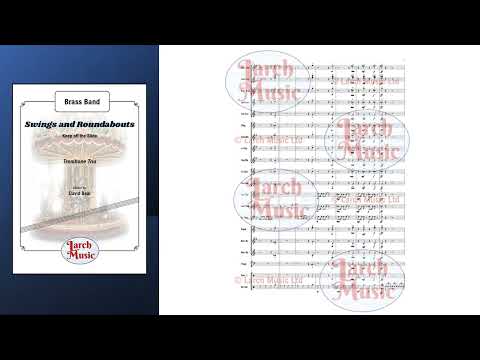 Swings and Roundabouts (David Beal) - Trombone Trio & Brass Band Sheet Music Full Score & Parts - LM015