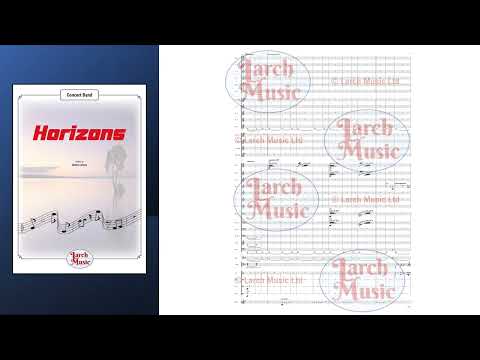 Horizons - Symphonic Wind Band Sheet Music Full Score & Parts - LM862