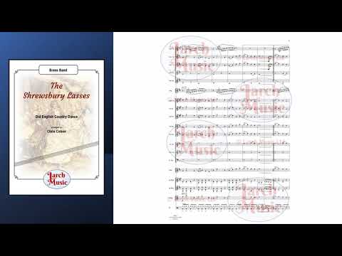 The Shrewsbury Lasses (Traditional arr. by Chris Cobon) - Brass Band Sheet Music Full Score and Parts - LM272