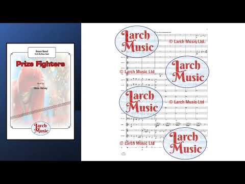 Prize Fighters - Eb & Bb Bass Duet with Brass Band Sheet Music Full Score & Parts - LM507