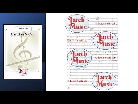 Carillon & Call (Steve Halsey) - Concert Band Sheet Music Full Score & Parts - LM668