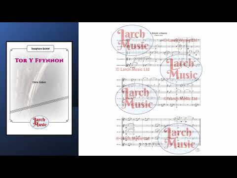 Tor Y Ffynnon (Chris Cobon) - Saxophone Quintet Full Score and Parts - LM465