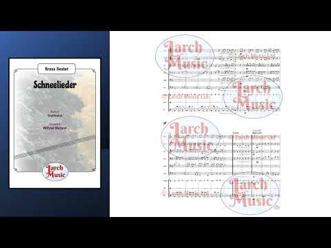 Schneelieder (Traditional arr. by Wilfried Weiland) - Brass Sextet Full Score and Parts - LM444