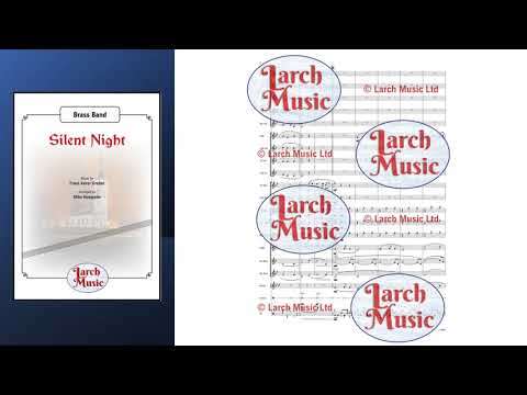 Silent Night (Kempster) - Brass Band Sheet Music Full Score & Parts - LM930