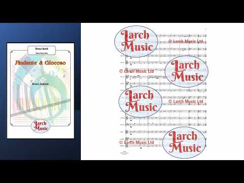 Andante & Giocoso (Bruce Jackson) - Tenor Horn & Brass Band Sheet Music Full Score & Parts - LM460