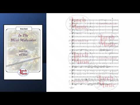 In The Bleak Midwinter (Gustav Holst arr. Brian Harper) - Brass Band Full Score & Parts - LM578